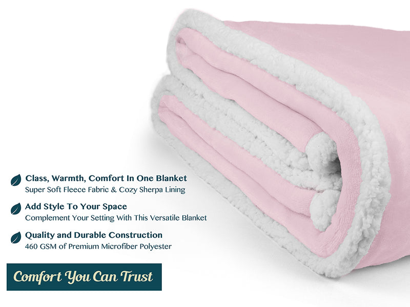 Premium Sherpa Fleece Throw Blanket