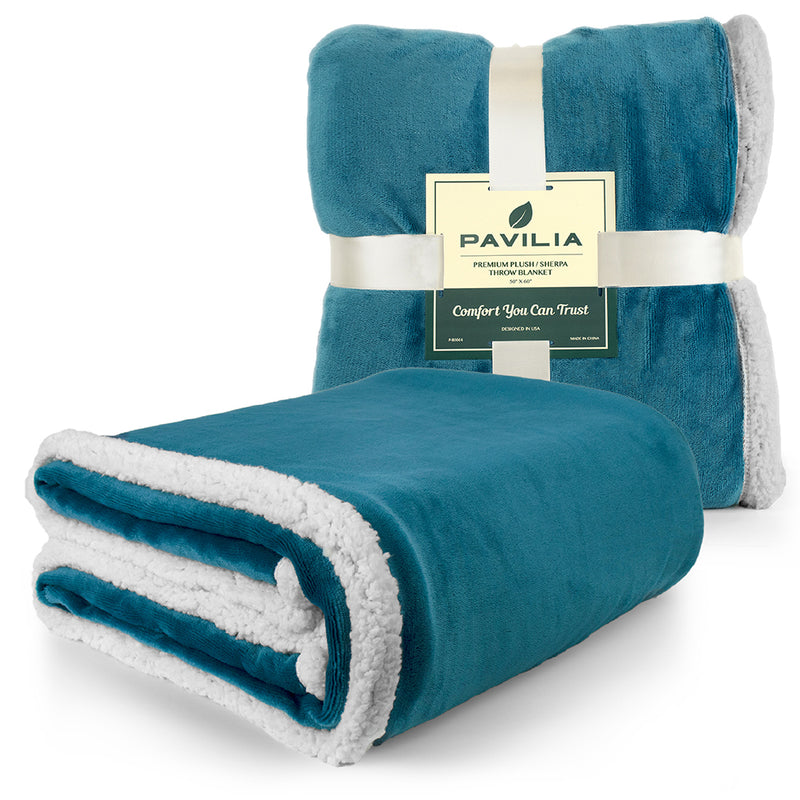 Premium Sherpa Fleece Throw Blanket