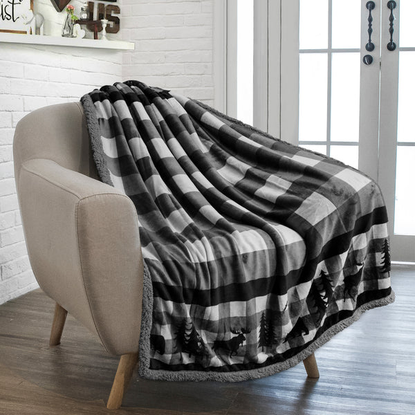 Christmas Sherpa Throw Blanket