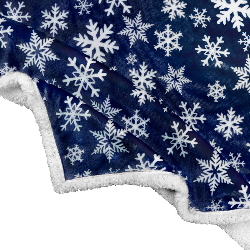 Christmas Sherpa Throw Blanket