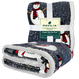 Christmas Sherpa Throw Blanket