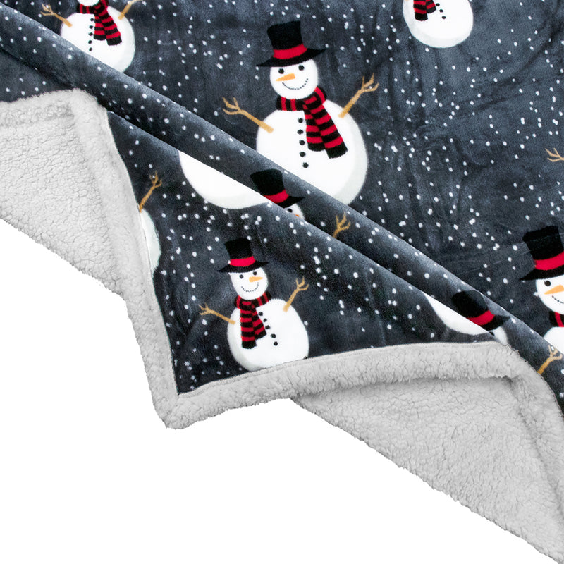 Christmas Sherpa Throw Blanket