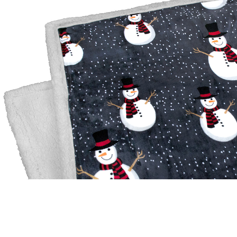 Christmas Sherpa Throw Blanket