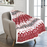 Christmas Sherpa Throw Blanket