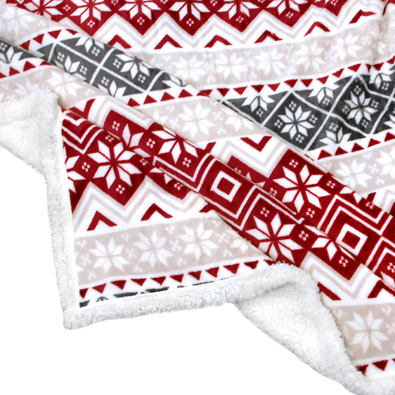 Christmas Sherpa Throw Blanket
