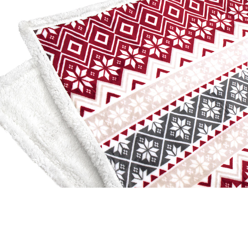 Christmas Sherpa Throw Blanket