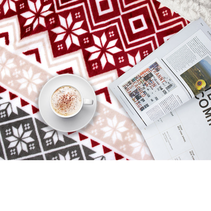 Christmas Sherpa Throw Blanket