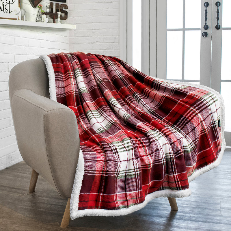 Christmas Sherpa Throw Blanket