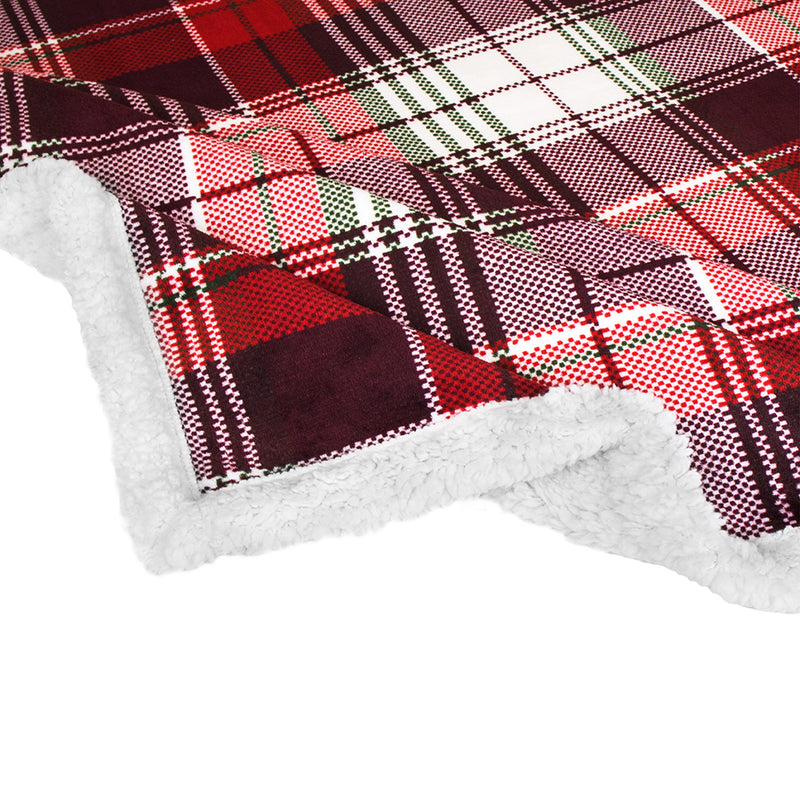 Christmas Sherpa Throw Blanket