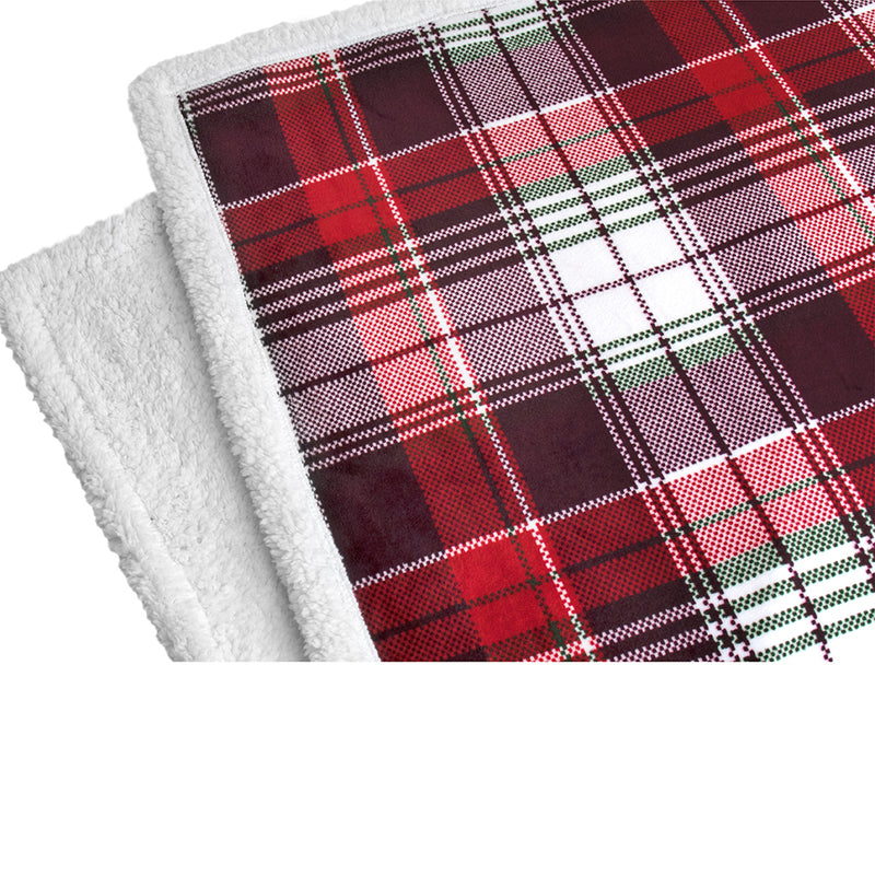 Christmas Sherpa Throw Blanket