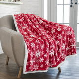 Christmas Sherpa Throw Blanket
