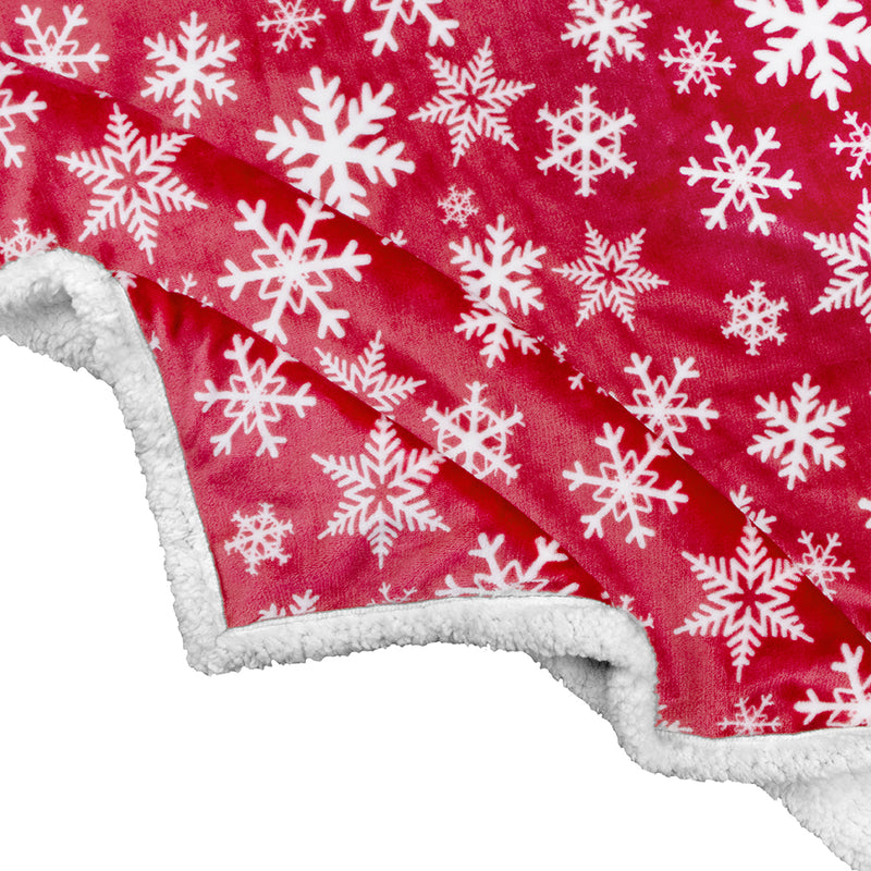 Christmas Sherpa Throw Blanket