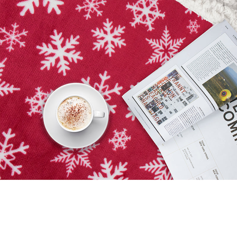 Christmas Sherpa Throw Blanket