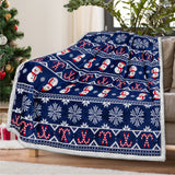 Christmas Sherpa Throw Blanket