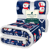 Christmas Sherpa Throw Blanket