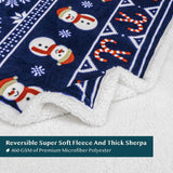 Christmas Sherpa Throw Blanket