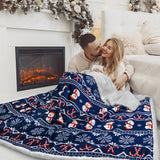 Christmas Sherpa Throw Blanket
