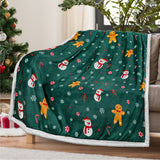 Christmas Sherpa Throw Blanket