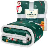 Christmas Sherpa Throw Blanket