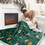 Christmas Sherpa Throw Blanket