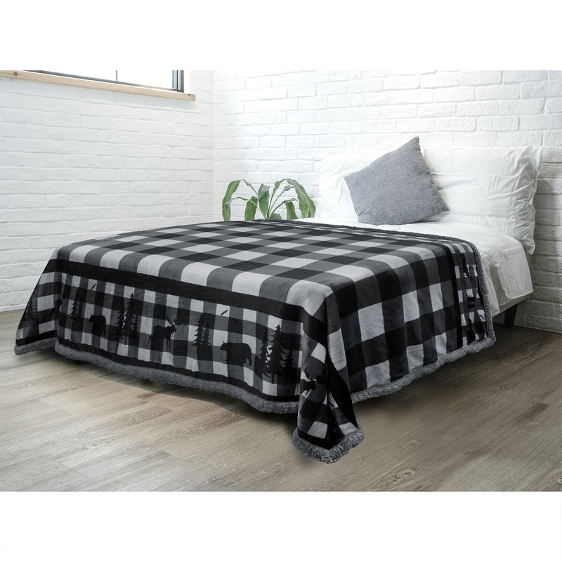 Christmas Sherpa Throw Blanket