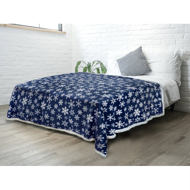 Christmas Sherpa Throw Blanket