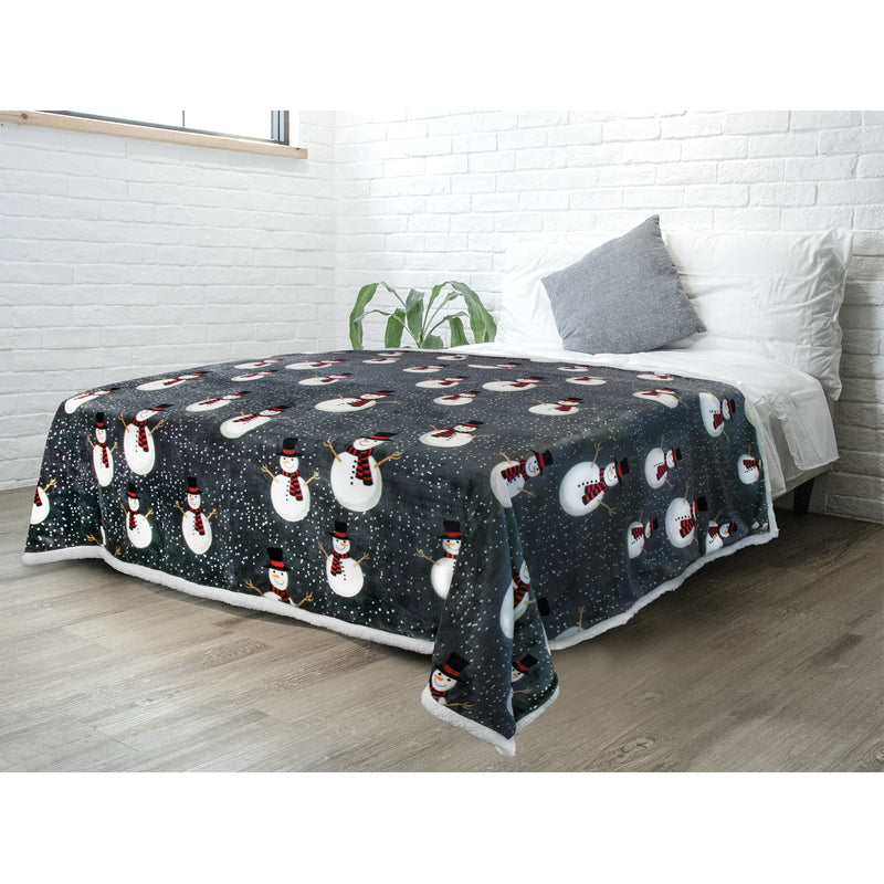 Christmas Sherpa Throw Blanket