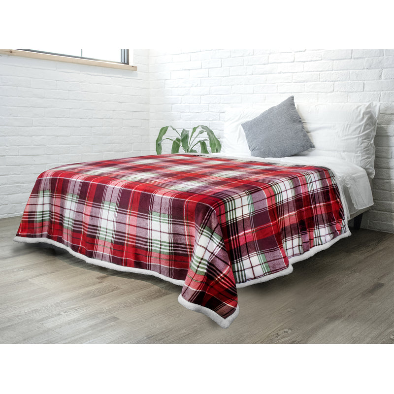 Christmas Sherpa Throw Blanket