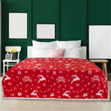 Christmas Sherpa Throw Blanket