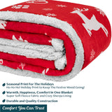 Christmas Sherpa Throw Blanket