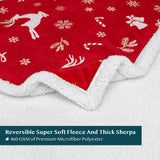 Christmas Sherpa Throw Blanket