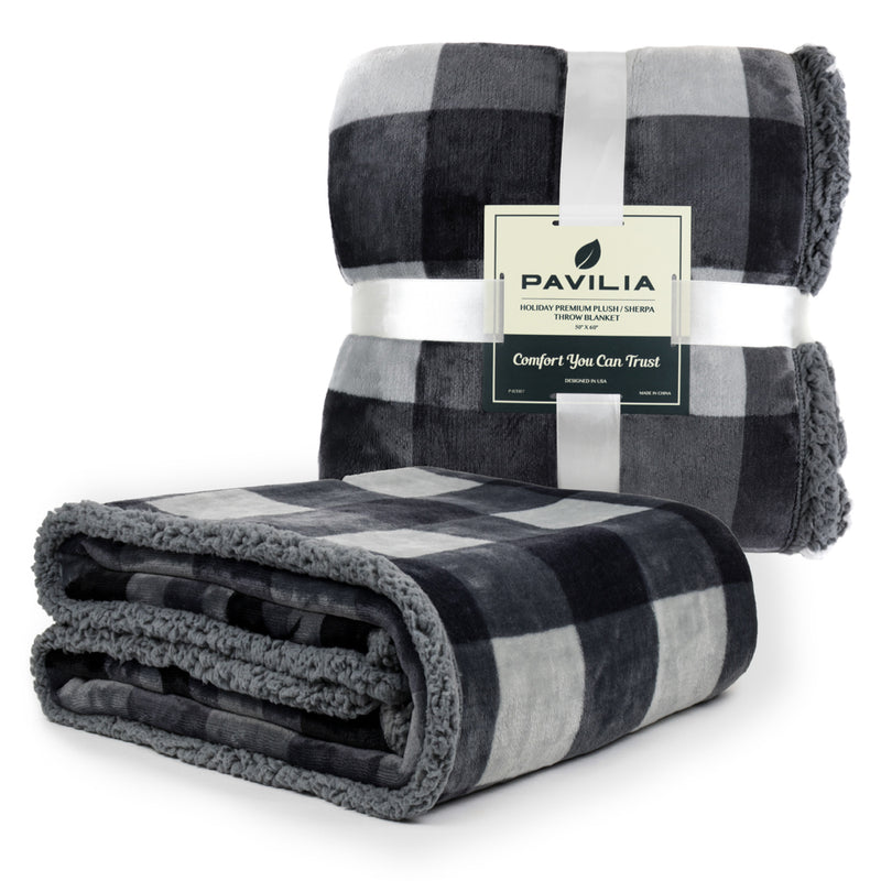 Christmas Sherpa Throw Blanket