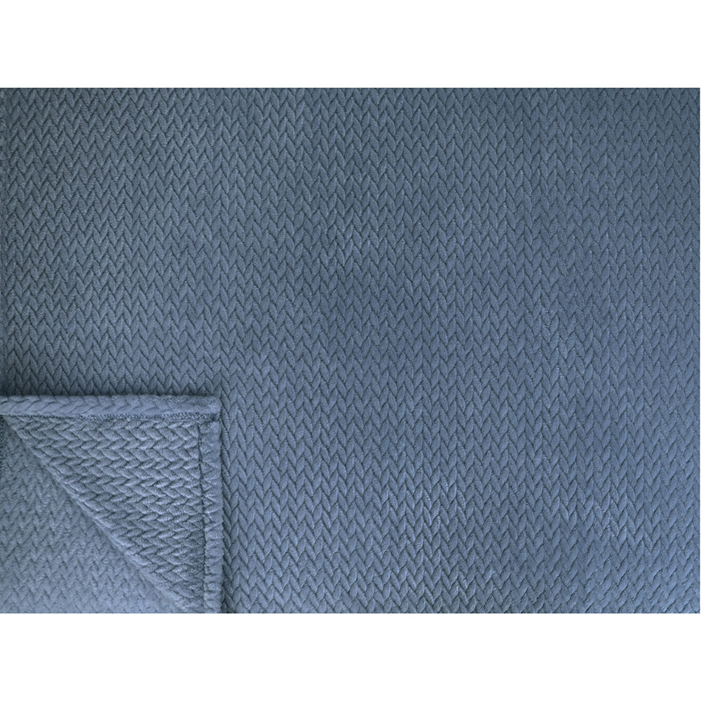 Leaves Textured Fleece Blanket