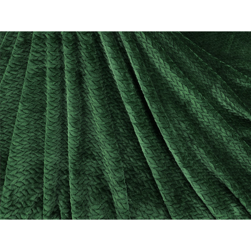 Leaves Textured Fleece Blanket