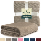 Leaves Textured Fleece Blanket