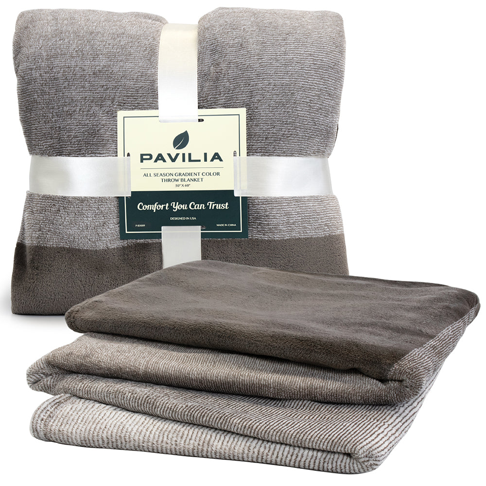 Gradient Ombre Fleece Blanket