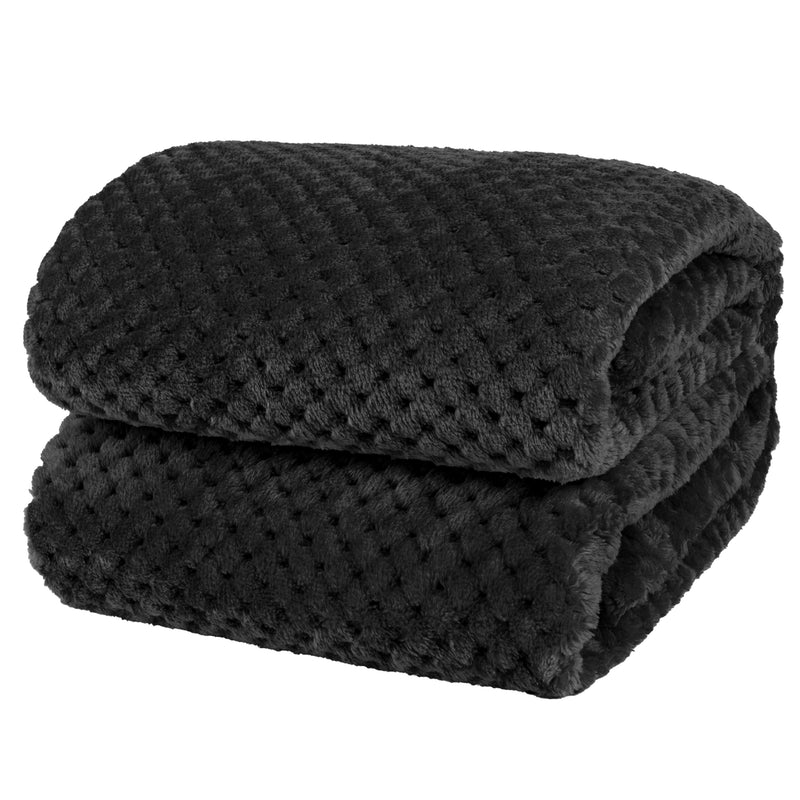 Waffle Textured Fleece Blanket