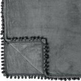 Pom Pom Fringe Throw Blanket