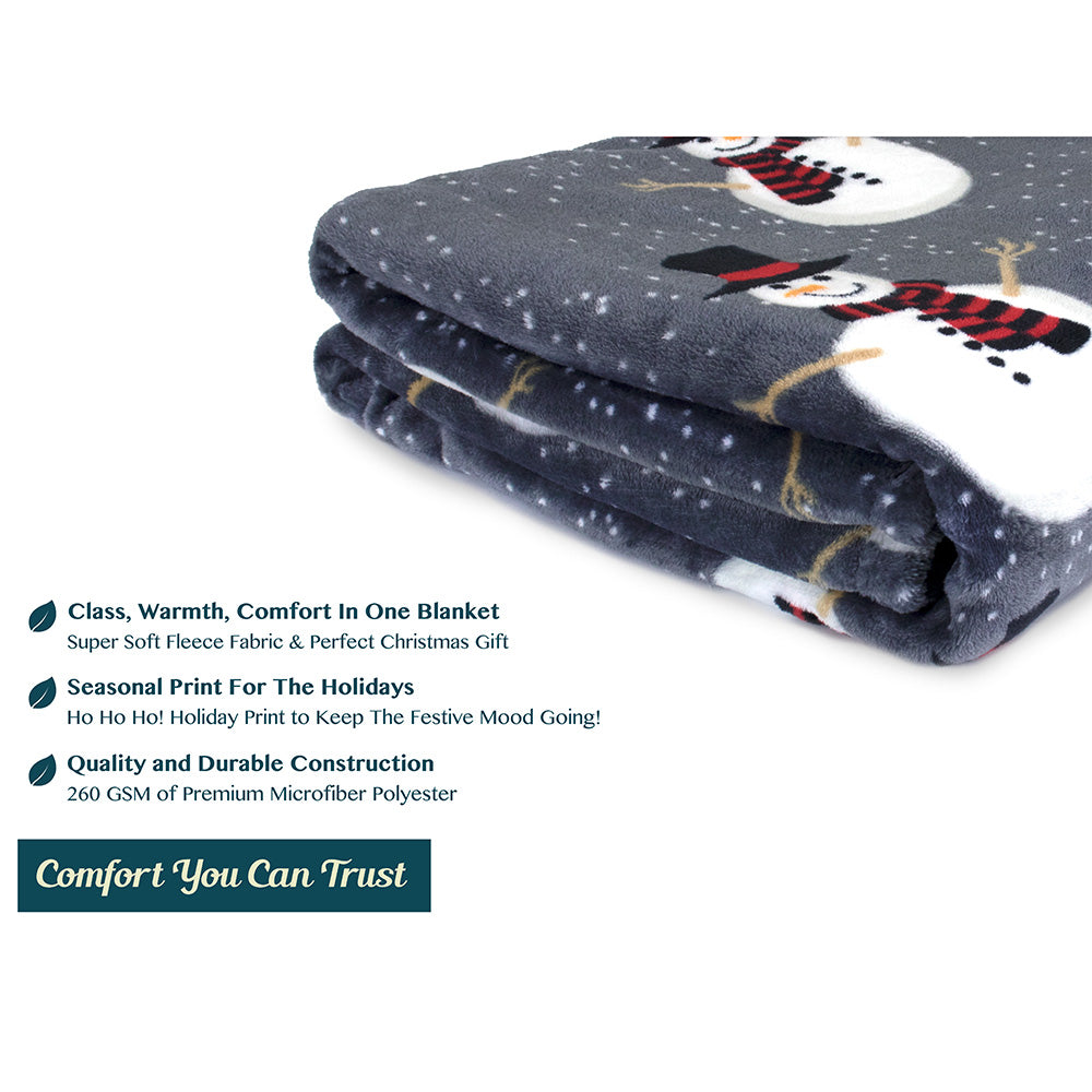 Christmas Fleece Throw Blanket