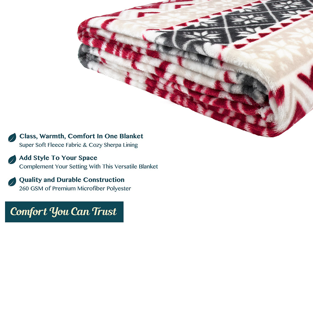 Christmas Fleece Throw Blanket
