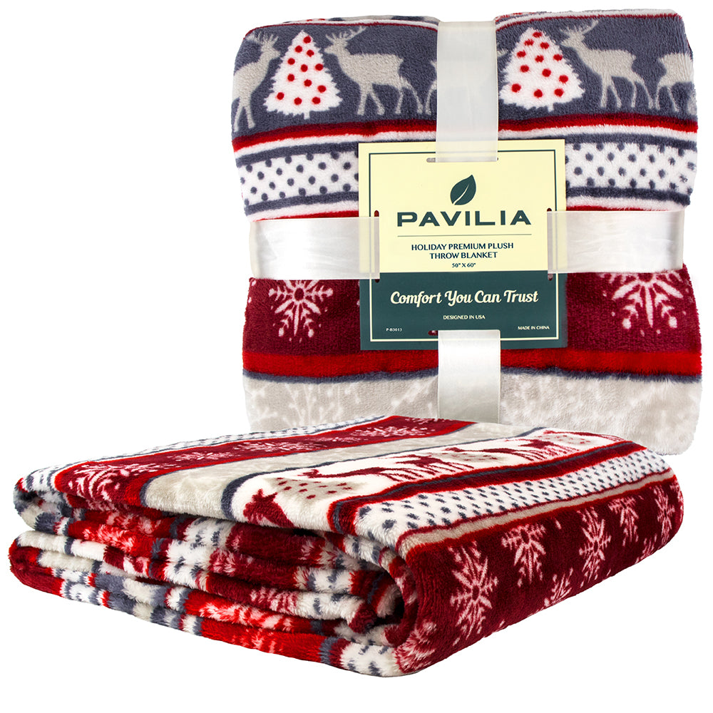 Christmas Fleece Throw Blanket