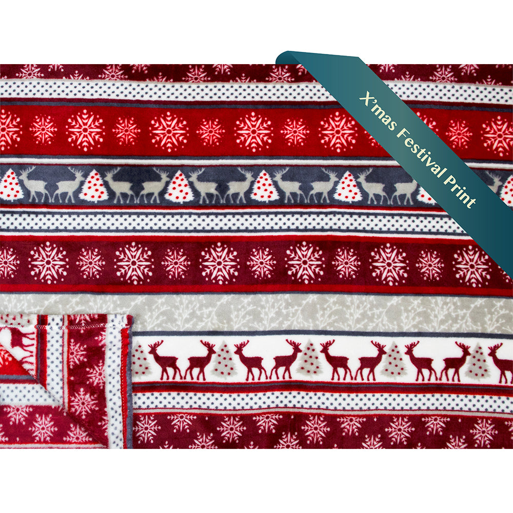 Christmas Fleece Throw Blanket