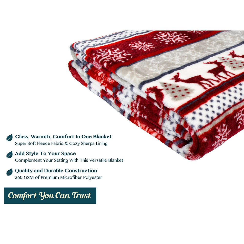 Christmas Fleece Throw Blanket