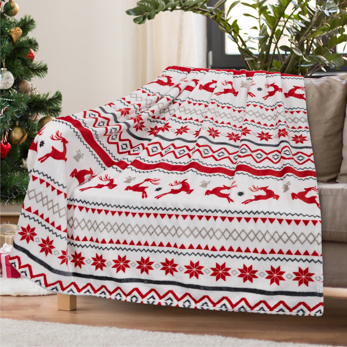 Christmas Fleece Throw Blanket