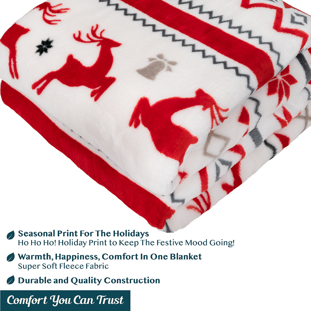 Christmas Fleece Throw Blanket