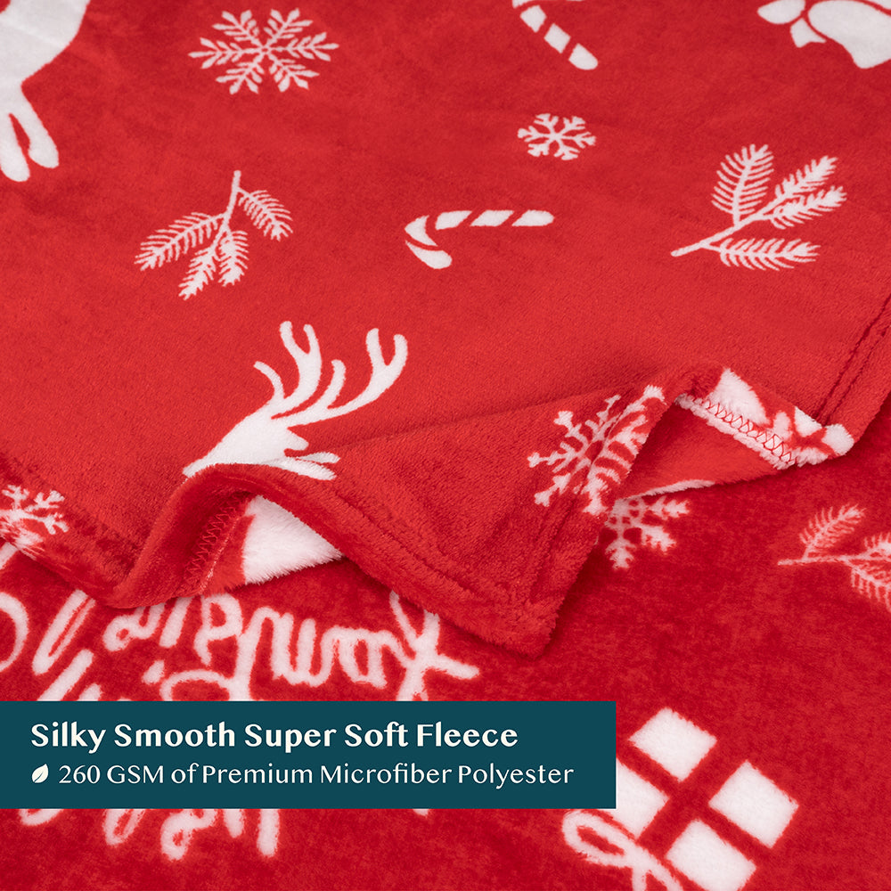 Christmas Fleece Throw Blanket