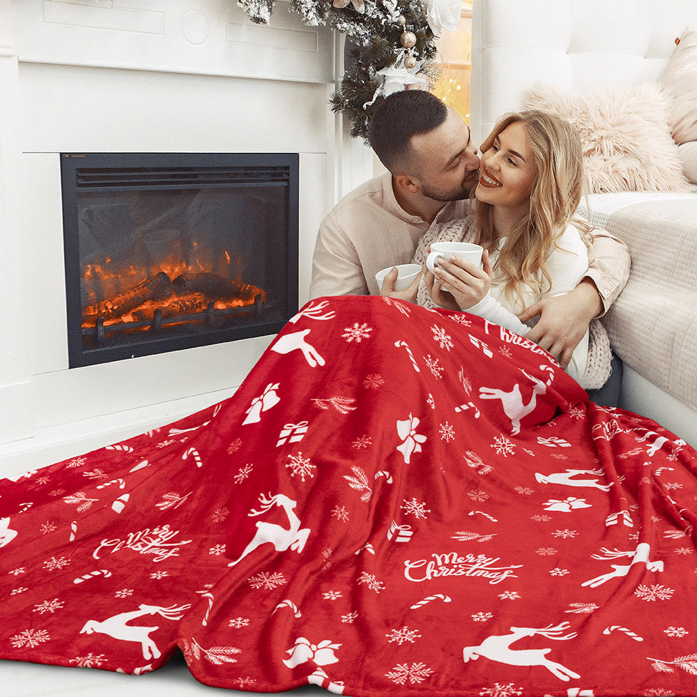 Christmas Fleece Throw Blanket