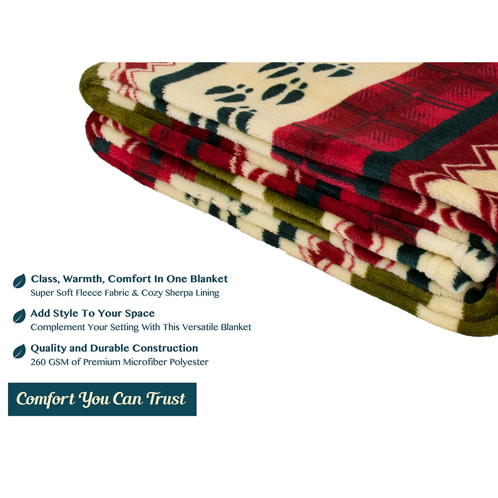 Christmas Fleece Throw Blanket