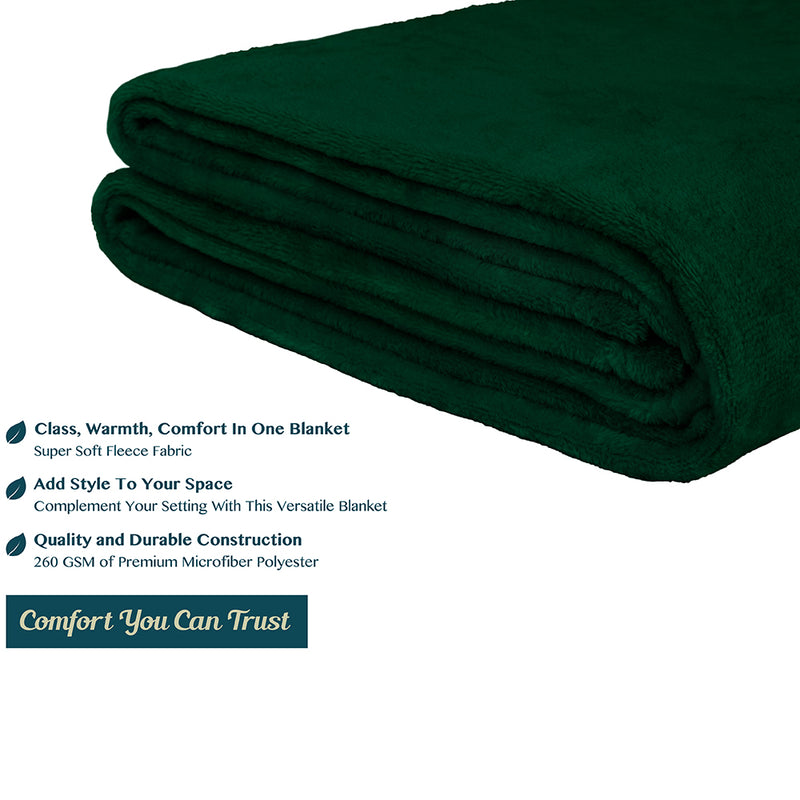 Classic Fleece Throw Blanket