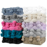 Pom Pom Fringe Sherpa Throw Blanket
